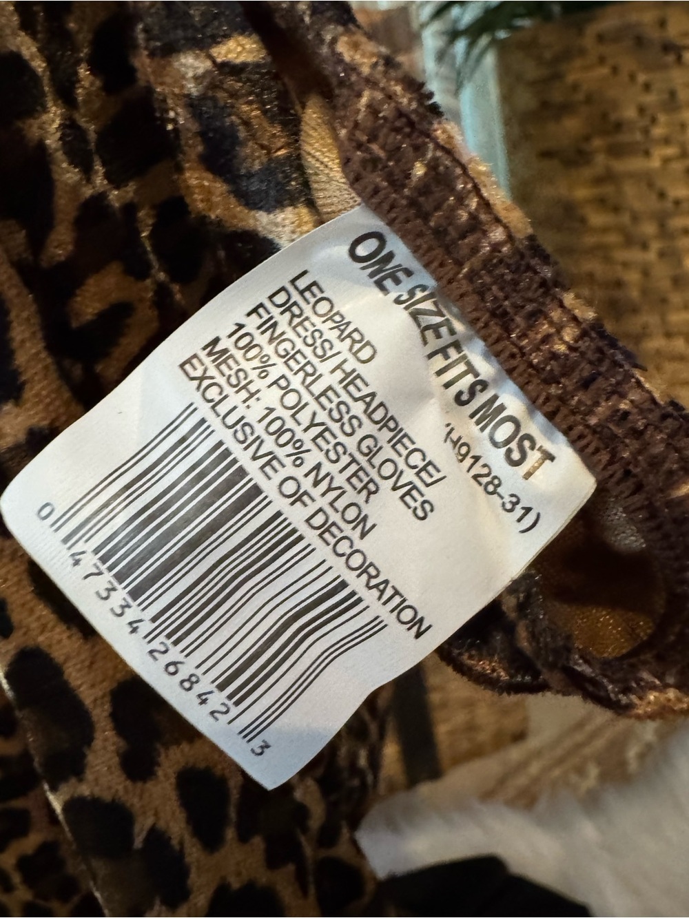 Leopard Print Costume Dress with Ears and Tail - Picture 8 of 8